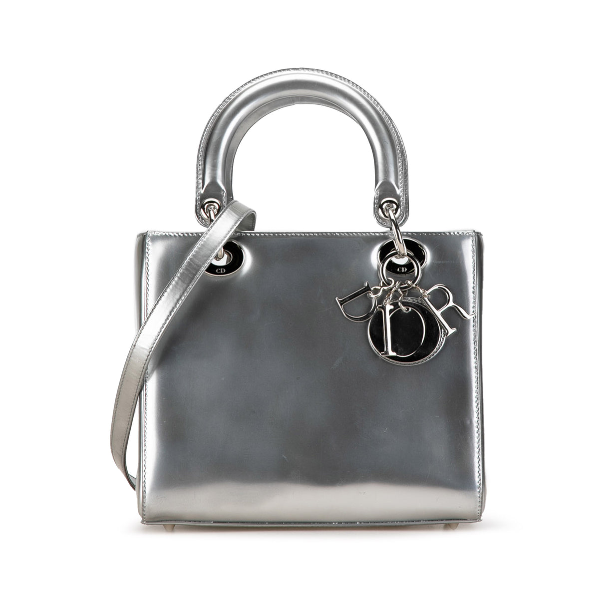 Medium Metallic Patent Lady Dior_0