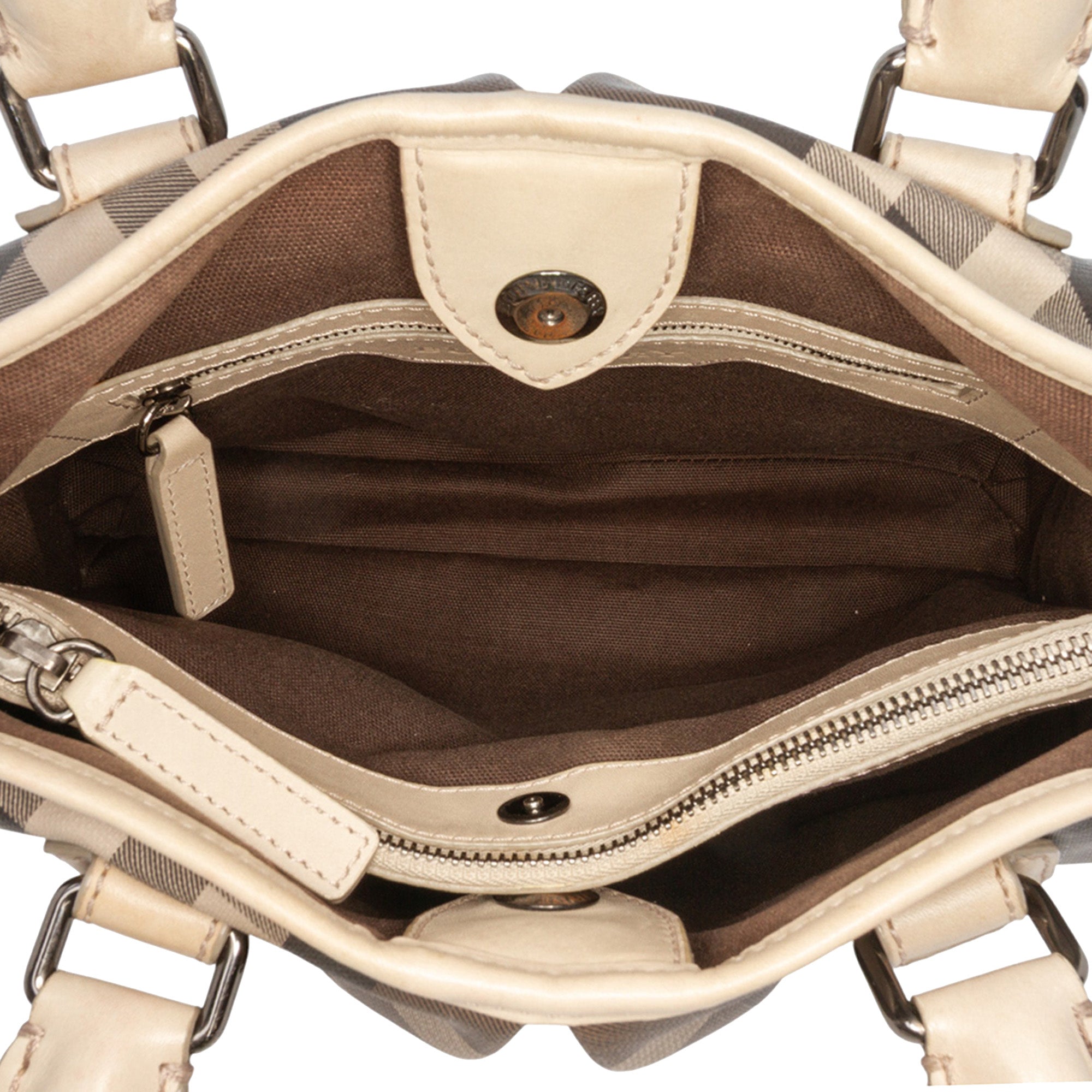 Smoke Check Coated Canvas Northfield Satchel