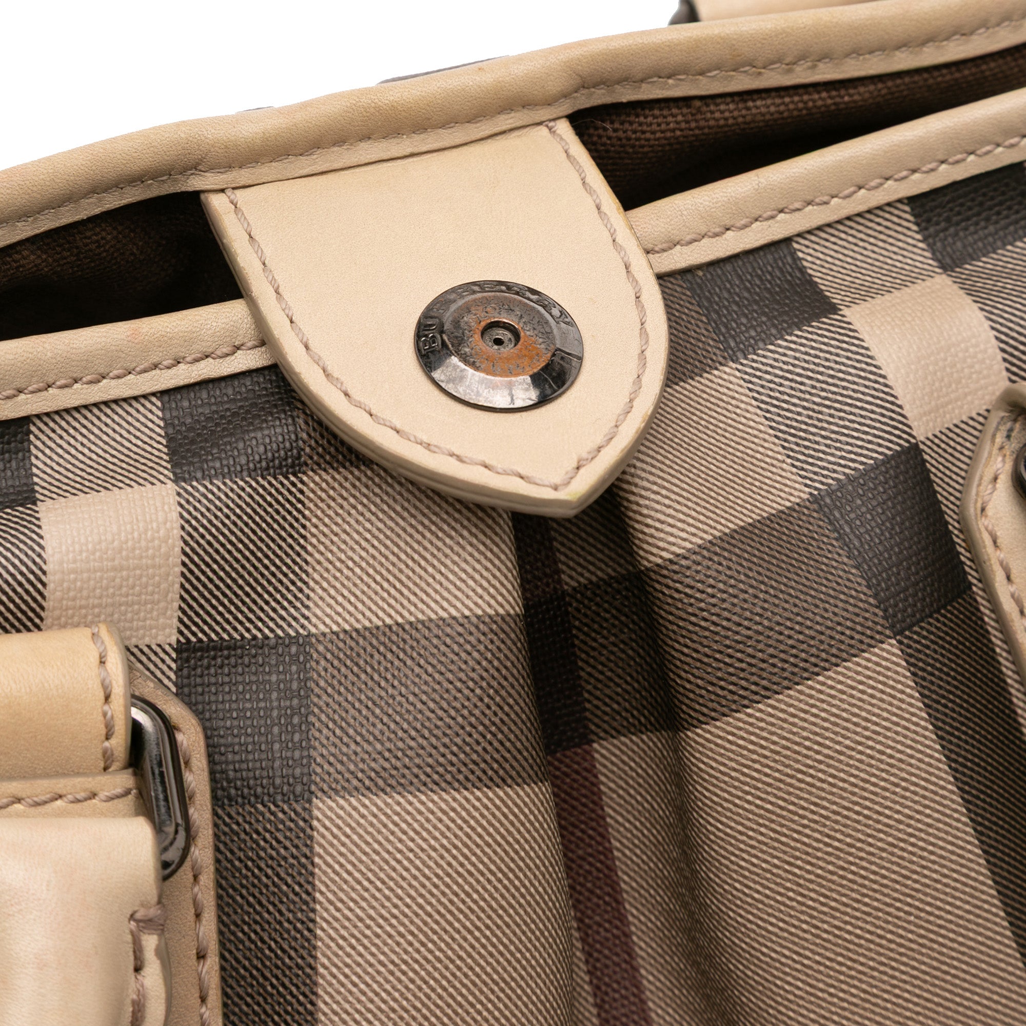 Smoke Check Coated Canvas Northfield Satchel