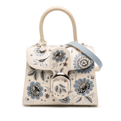 MIni Smooth Calfskin Brillant Blooming Crystalline Satchel