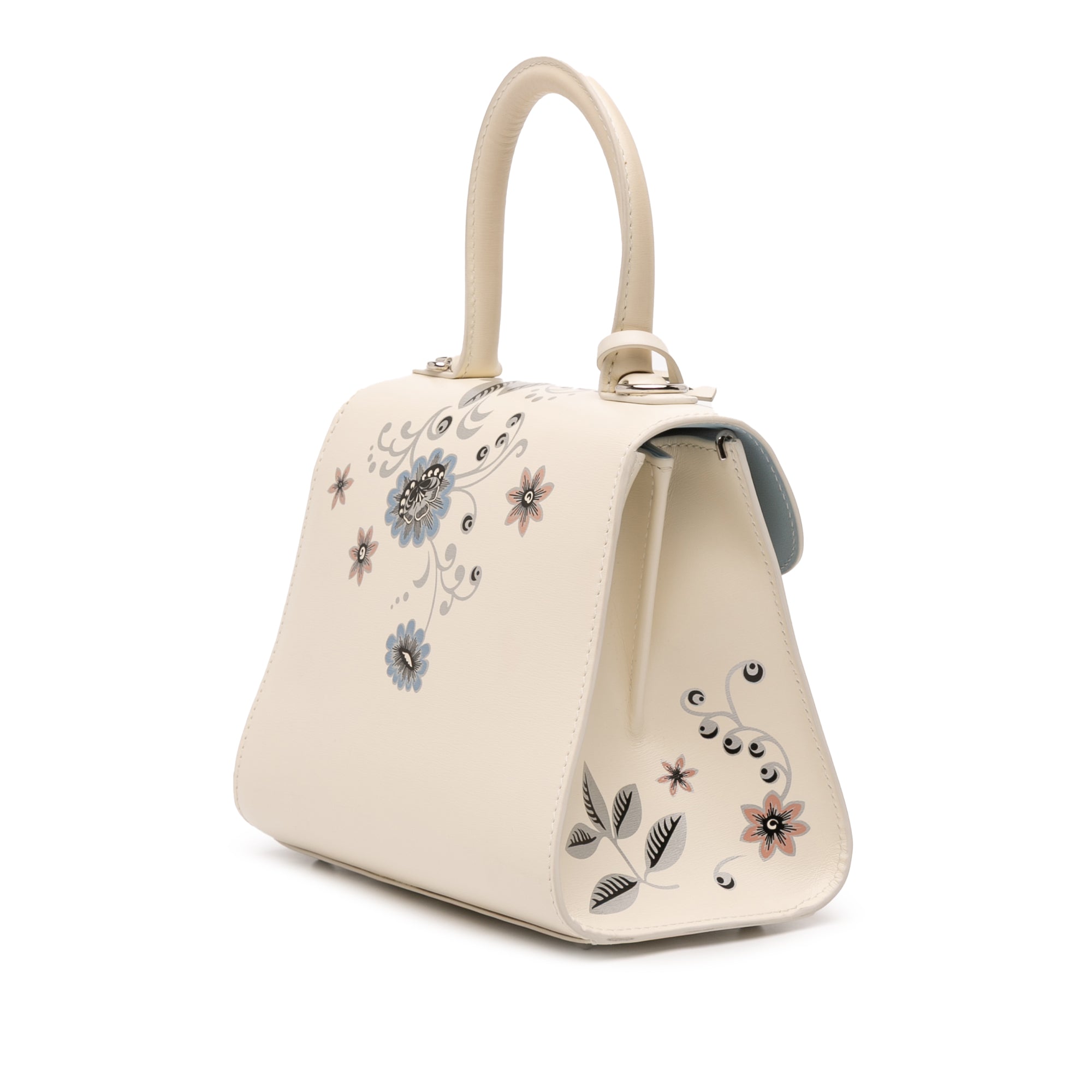 MIni Smooth Calfskin Brillant Blooming Crystalline Satchel