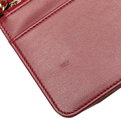 Quilted Caviar Boy Wallet on Chain
