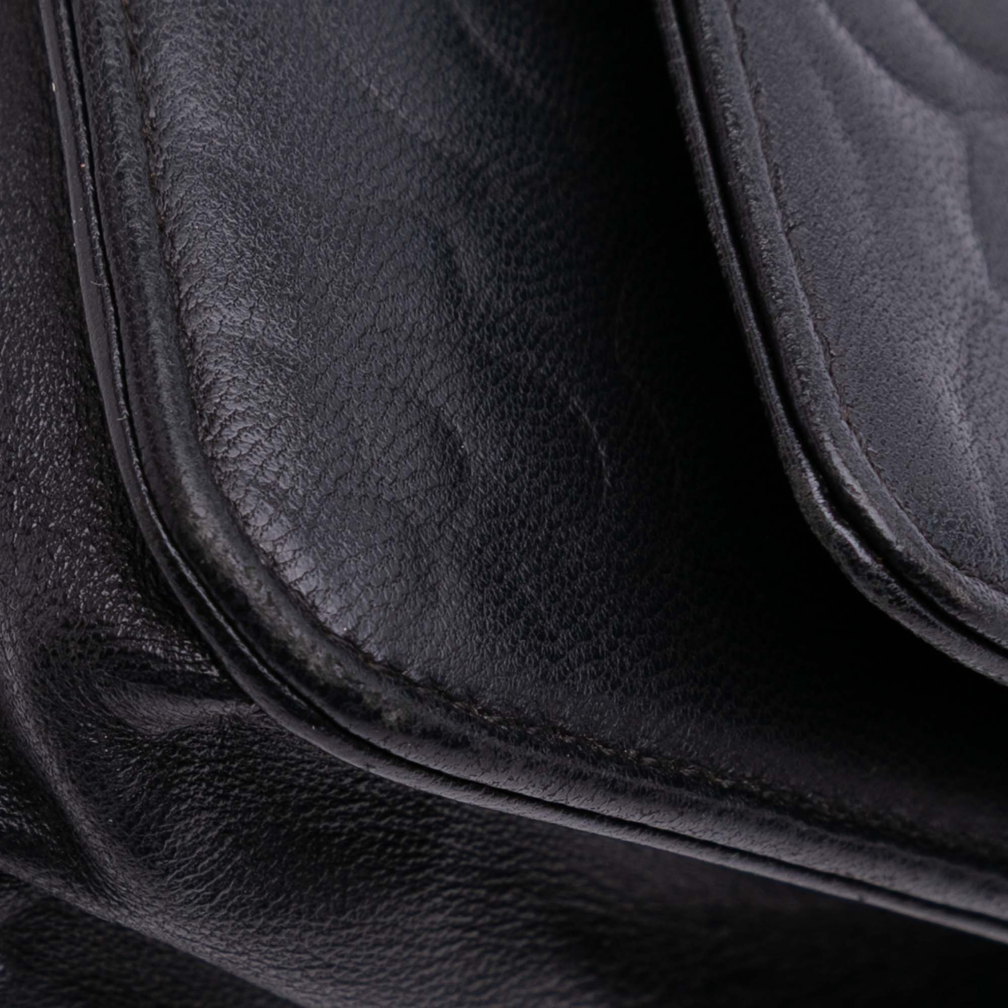 Lambskin Camellia Embossed Wallet On Chain