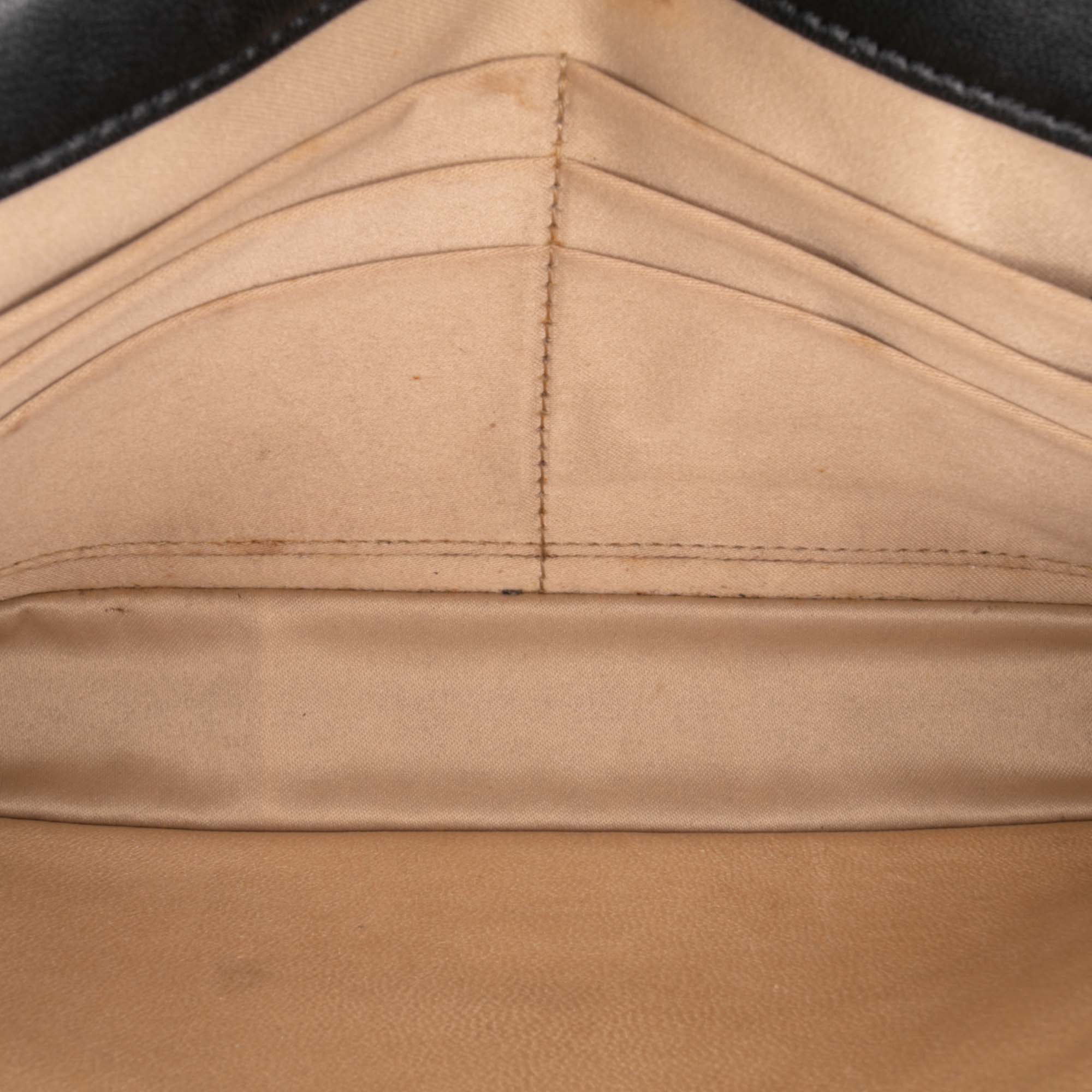 Lambskin Camellia Embossed Wallet On Chain