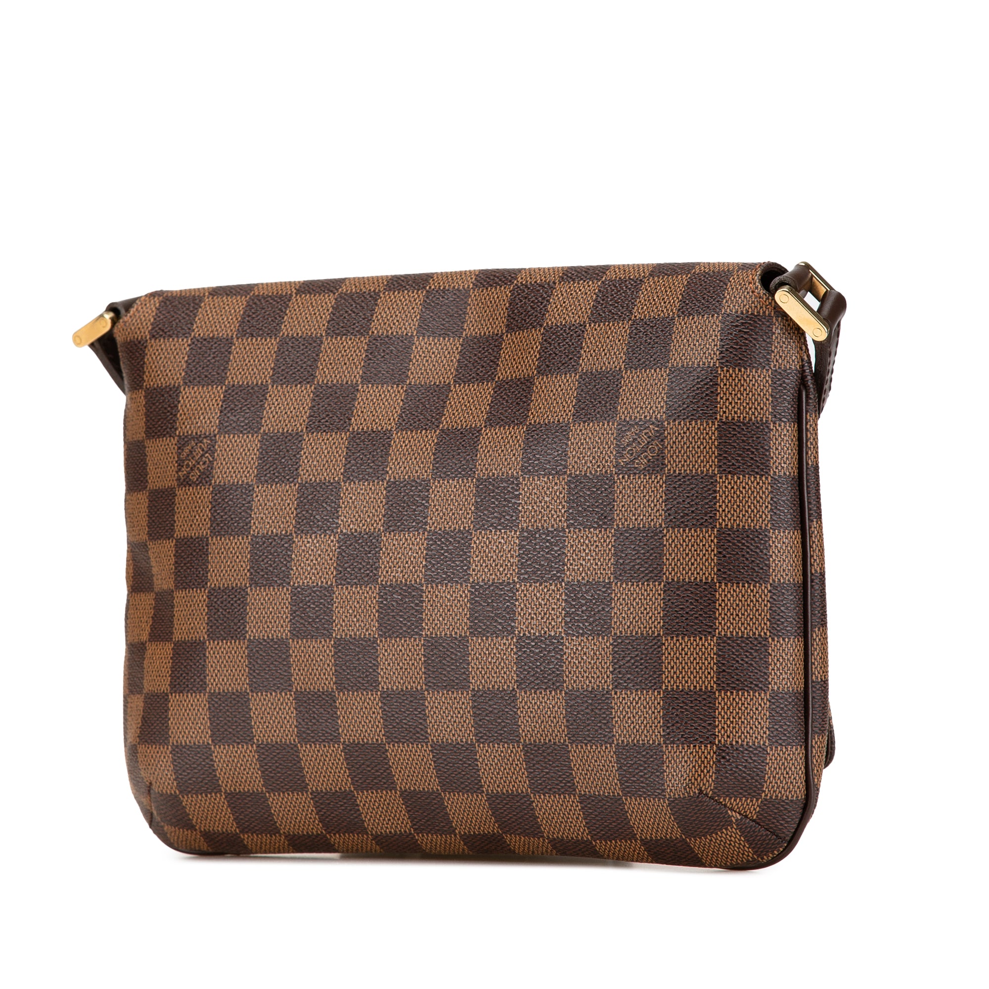 Damier Ebene Musette Tango Long Strap