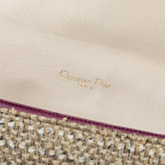 New Rock Tweed and Rhinestones Chain Shoulder Bag