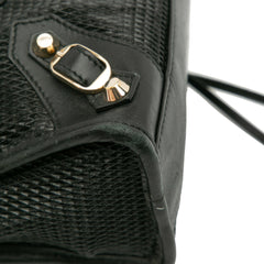 Mini Embossed Calfskin Motocross Classic City Satchel