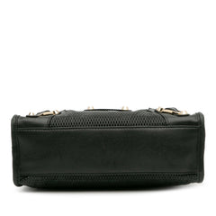 Mini Embossed Calfskin Motocross Classic City Satchel