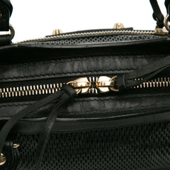 Mini Embossed Calfskin Motocross Classic City Satchel