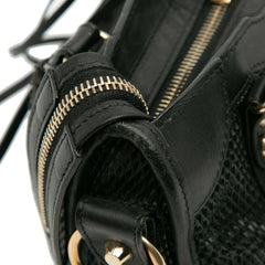 Mini Embossed Calfskin Motocross Classic City Satchel