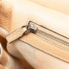 Large Leather Bamboo Daily Satchel