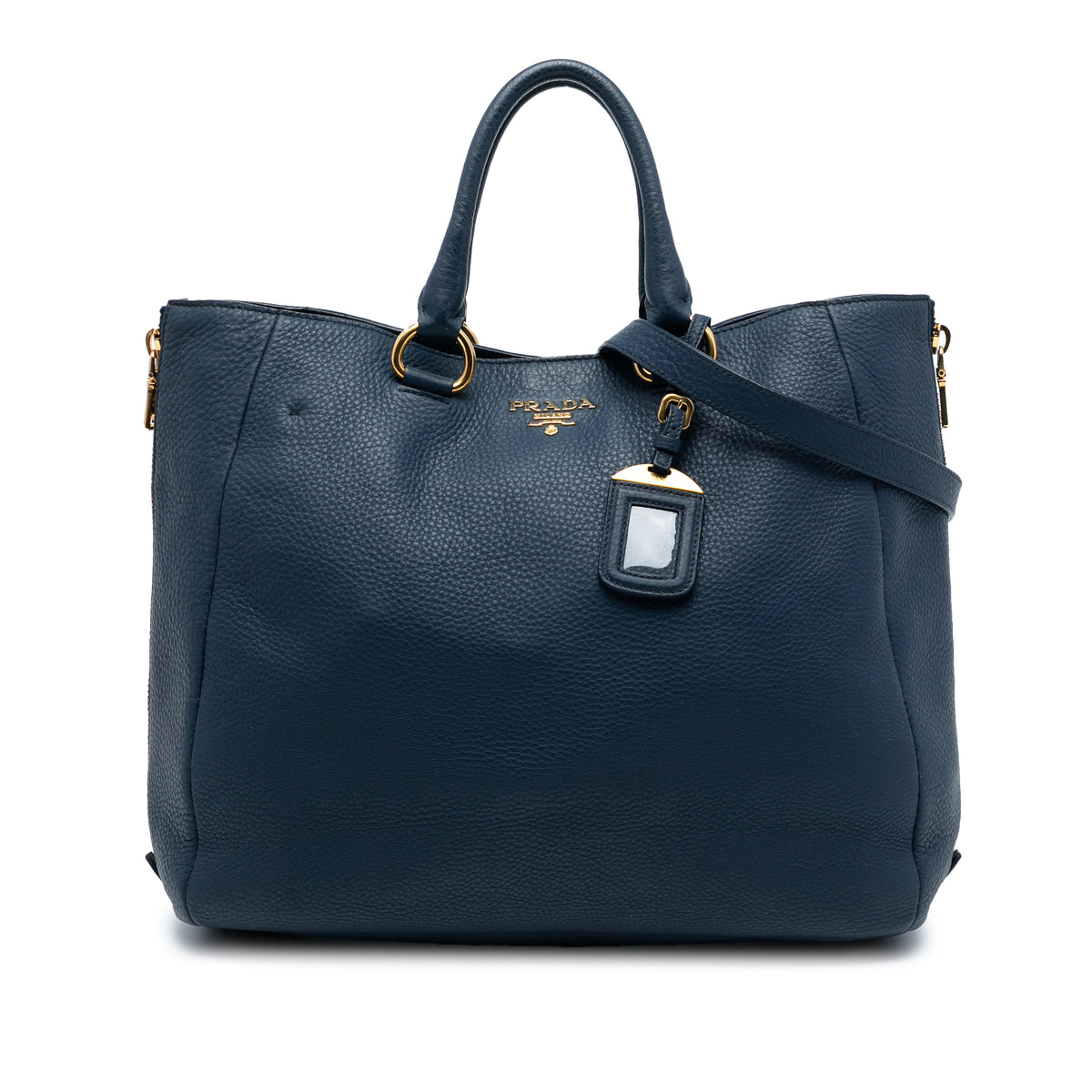 Vitello Daino Side Zip Convertible Tote
