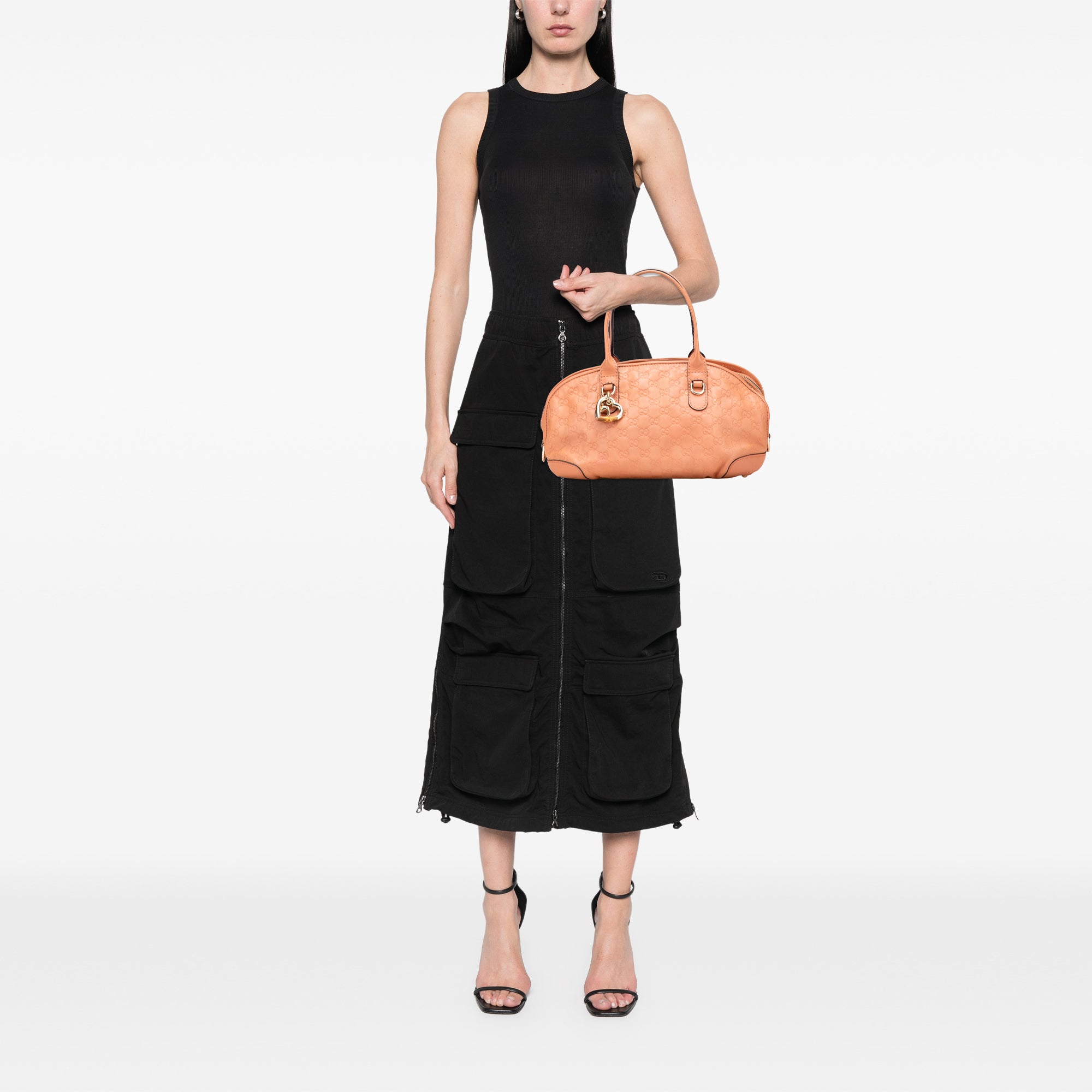 Guccissima Heart Bit Satchel