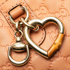 Guccissima Heart Bit Satchel