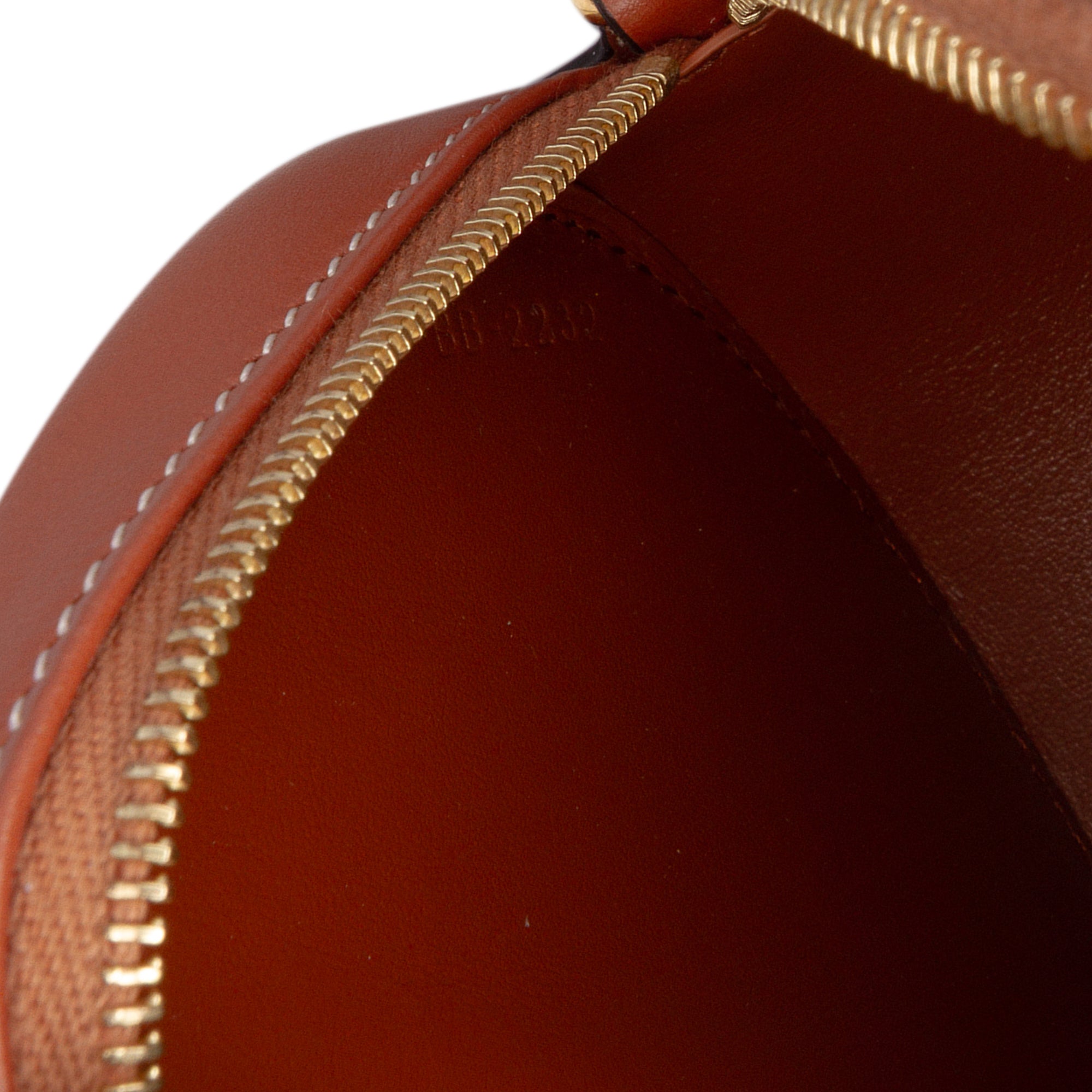 Small Canvas and Calfskin Cuir Triomphe Houndstooth Oval Crossbody