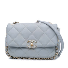 Mini Calfskin Chain Around Flap
