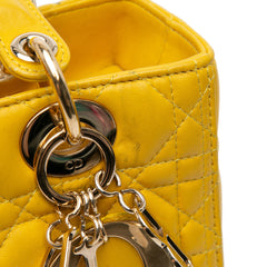 Medium Lambskin Cannage Lady Dior