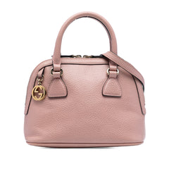 Mini Leather GG Charm Dome Satchel