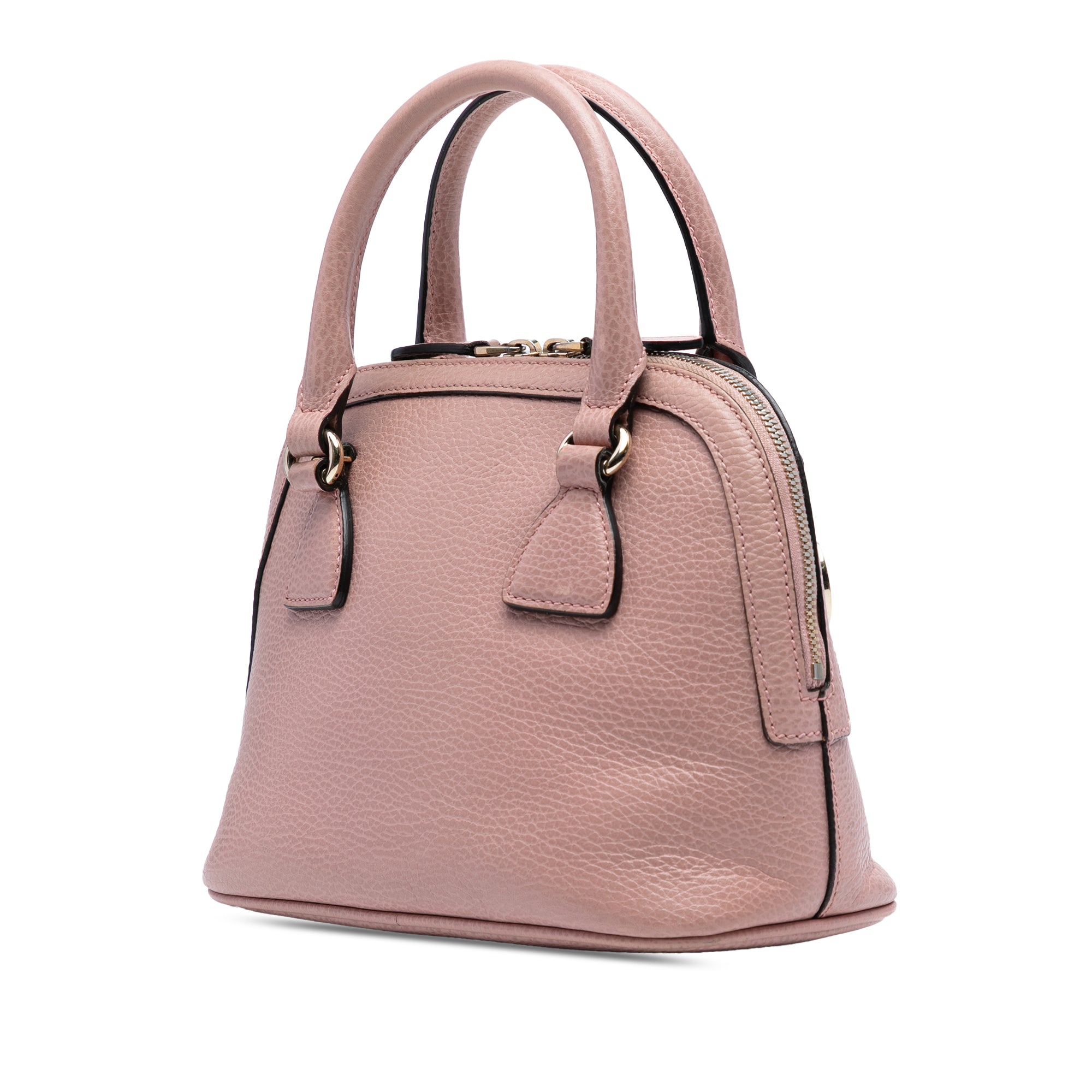 Mini Leather GG Charm Dome Satchel