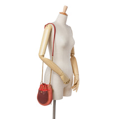 CC Quilted Calfskin Drawstring Bucket Bag