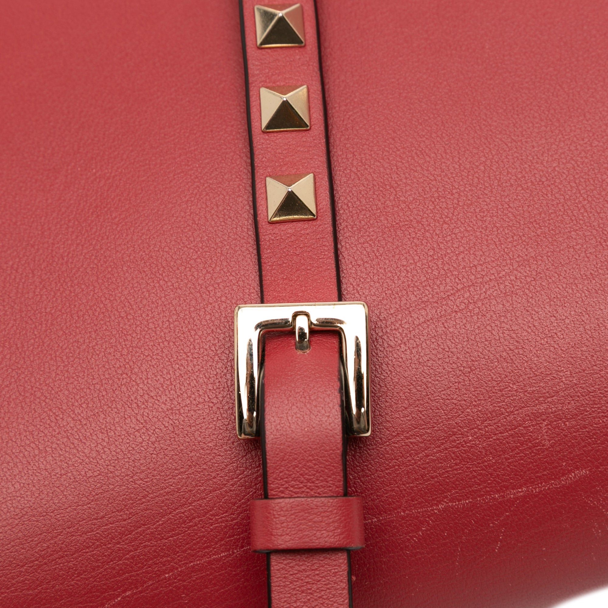 Small Leather Rockstud Flap Crossbody