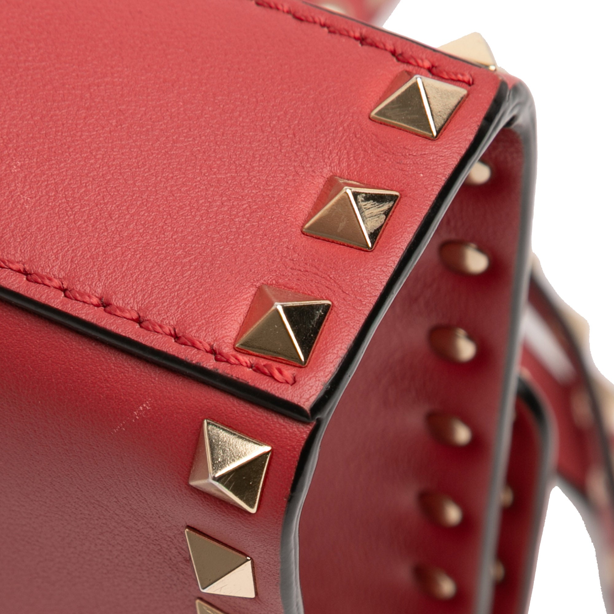 Small Leather Rockstud Flap Crossbody
