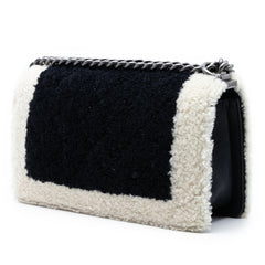 Old Medium Bicolor Shearling Boy Flap