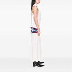 Mini Calfskin Zigzag Puzzle Edge Satchel