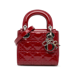 Mini Patent Cannage Lady Dior