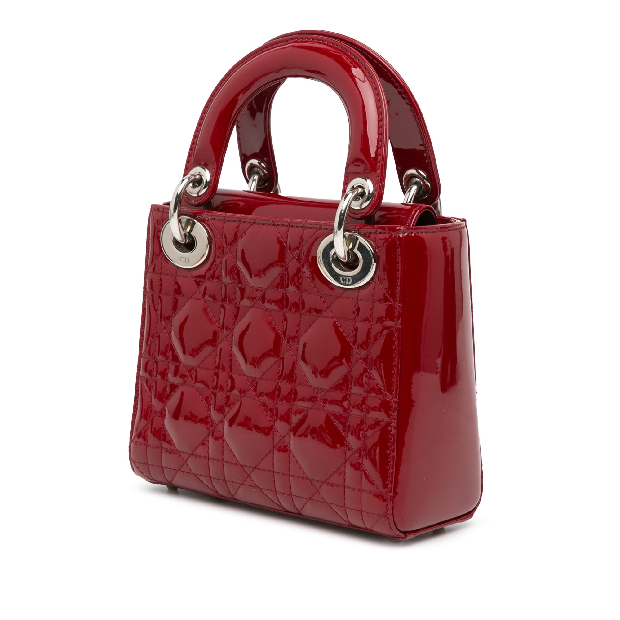 Mini Patent Cannage Lady Dior