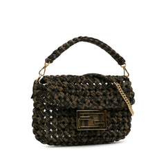 Mini Interlaced Canvas Zucca Baguette Satchel_1