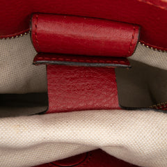Medium Calfskin Bamboo Shopper Satchel