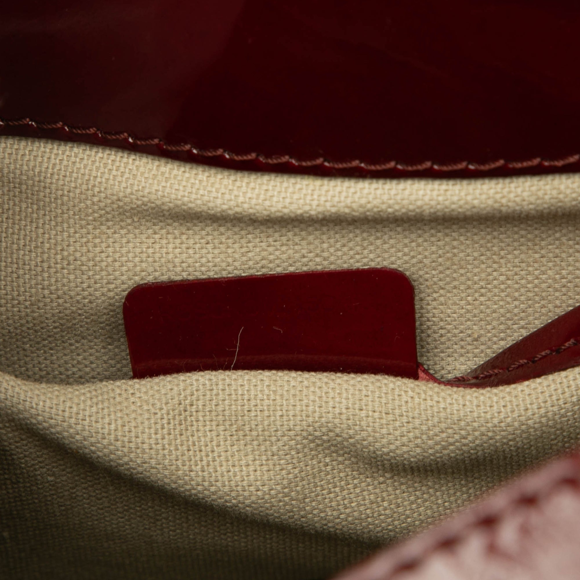 Patent Trimmed House Check Coated Canvas Hearts Pilgrim Satchel