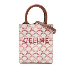 Mini Triomphe Coated Canvas Vertical Cabas Satchel