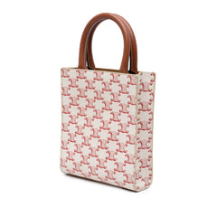 Mini Triomphe Coated Canvas Vertical Cabas Satchel