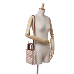 Mini Triomphe Coated Canvas Vertical Cabas Satchel