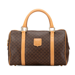 Macadam Coated Canvas Boston Bag