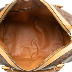 Macadam Coated Canvas Boston Bag