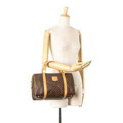 Macadam Coated Canvas Boston Bag