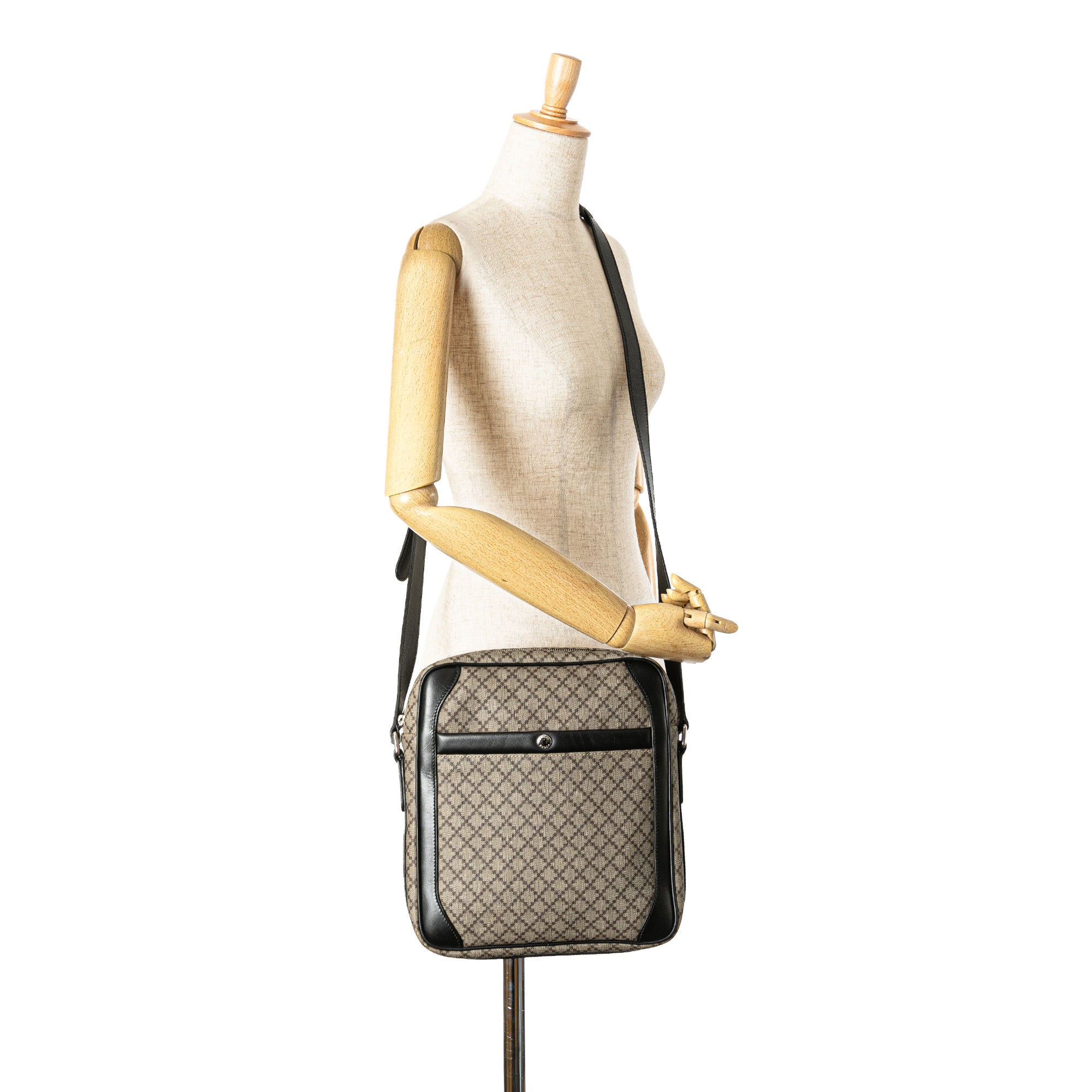 Diamante Coated Canvas Zip Crossbody