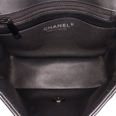 Mini Square Classic Patent So Black Single Flap
