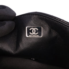 Mini Square Classic Patent So Black Single Flap
