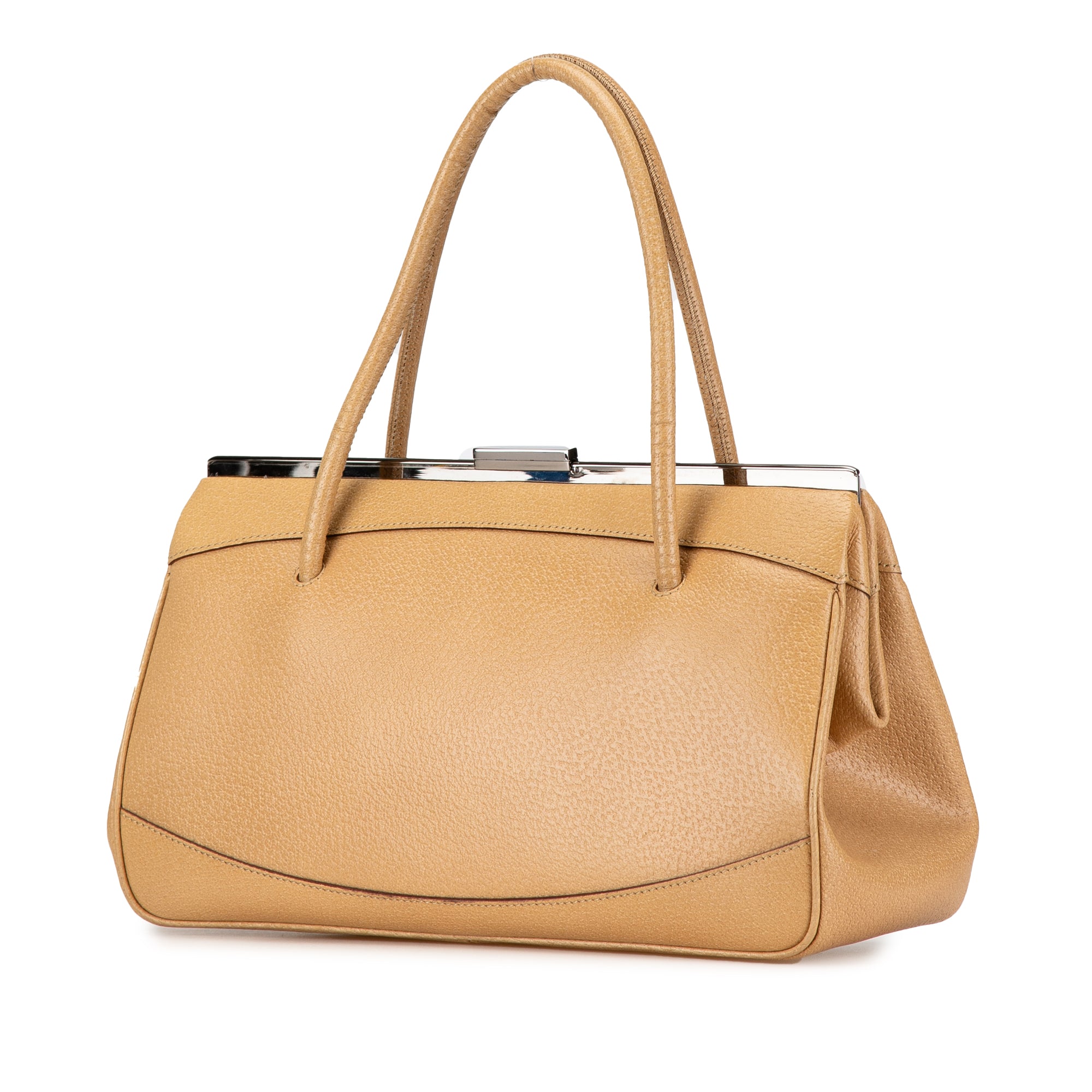 Leather Frame Handbag