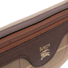 Vintage Check Canvas Clutch