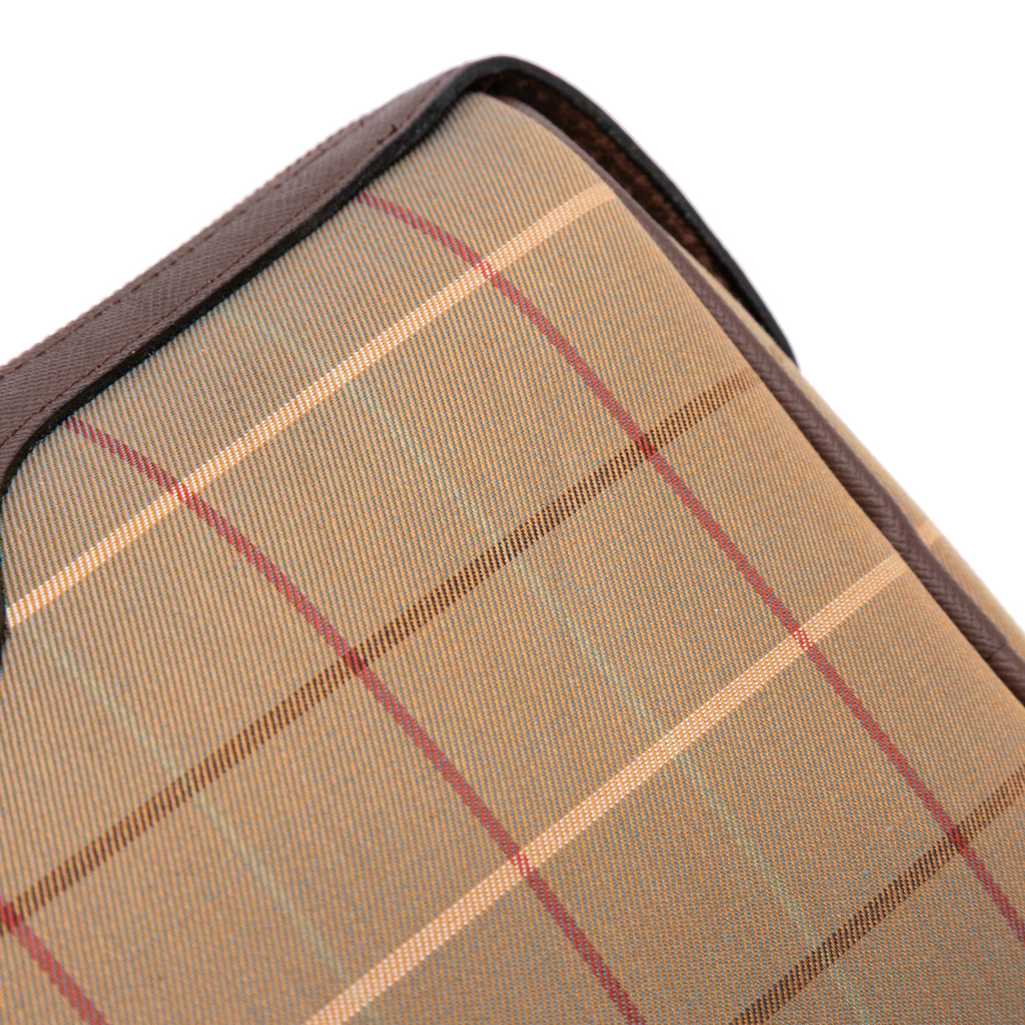 Vintage Check Canvas Clutch