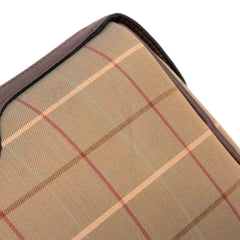 Vintage Check Canvas Clutch
