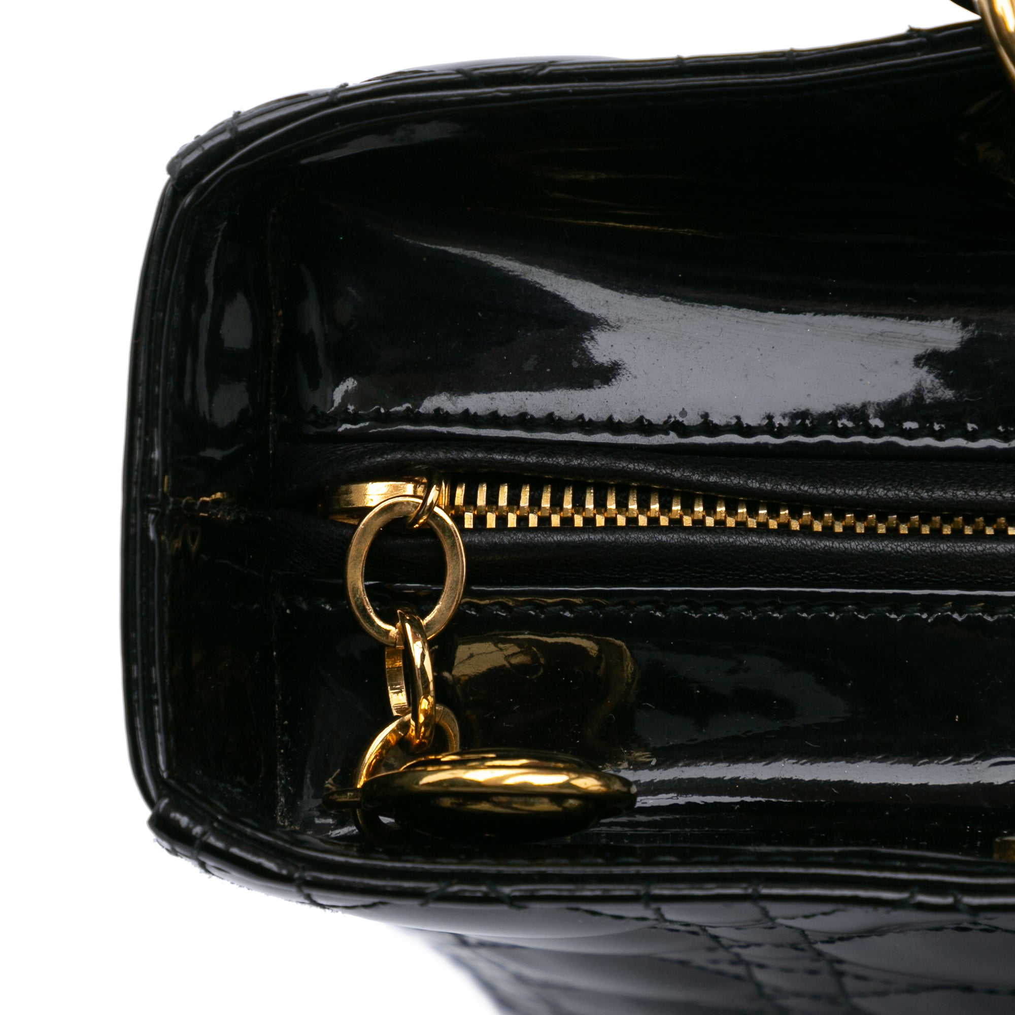 Large Patent Cannage Lady Dior