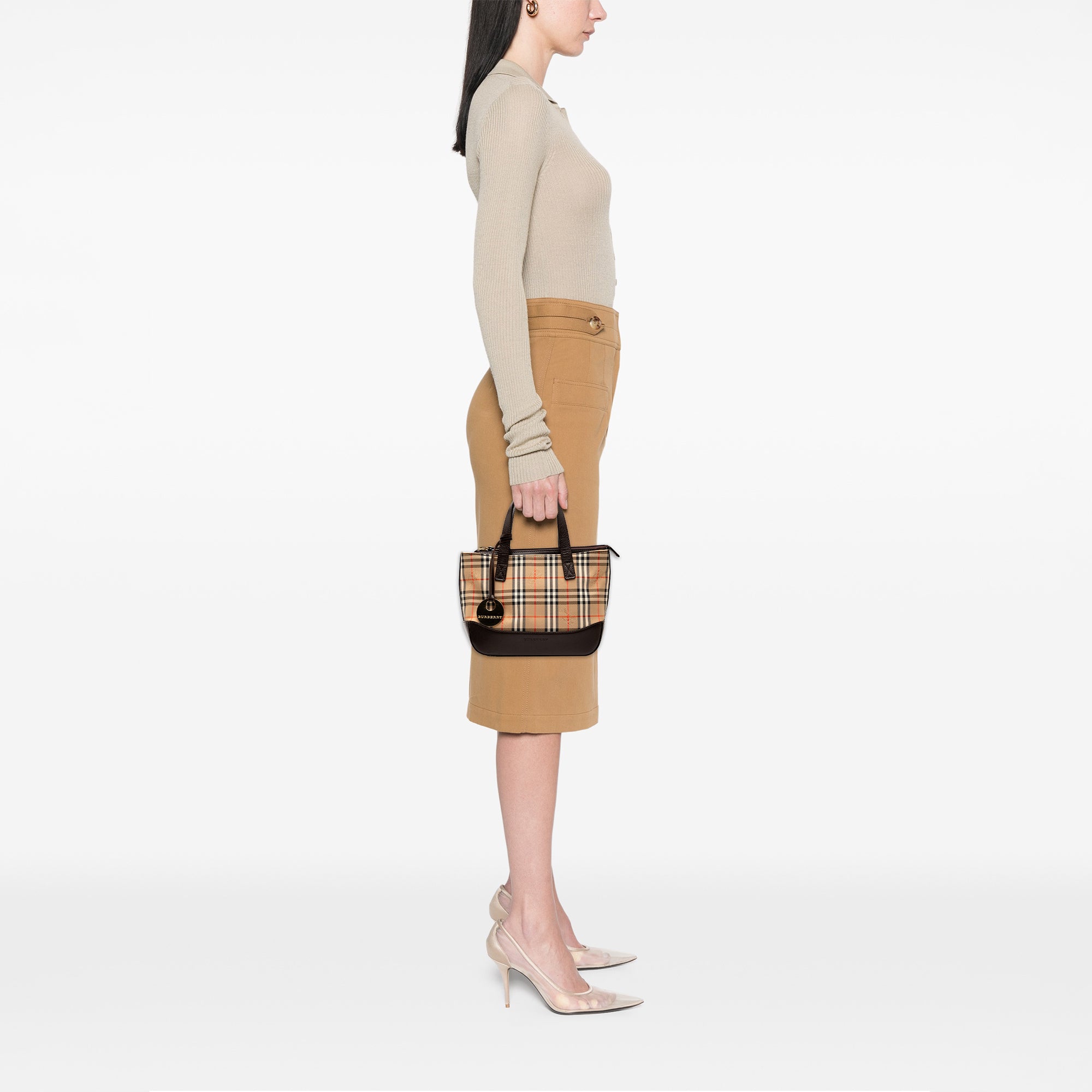 Haymarket Check Canvas Handbag