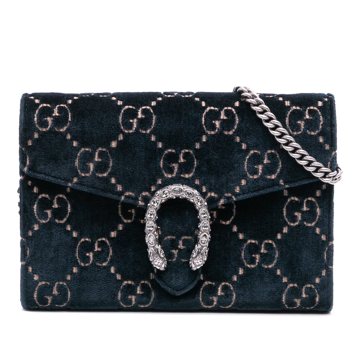 GG Velvet Dionysus Wallet on Chain