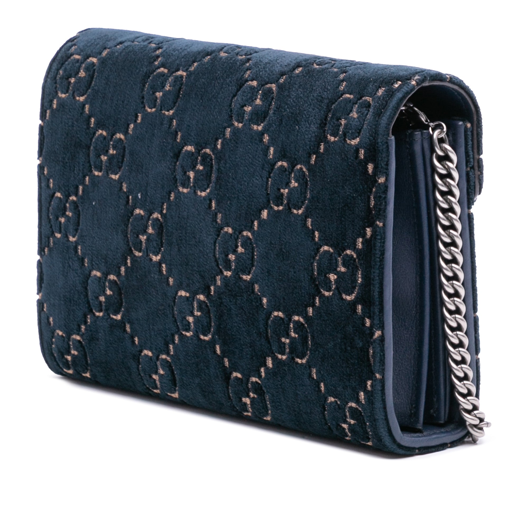 GG Velvet Dionysus Wallet on Chain